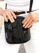Женская тканевая сумка мессенджер через плечо SAMBAG Черная (903017617) - изображение 8