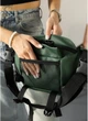 Велика жіноча поясна сумка бананка з екошкіри SAMBAG Зелена (1115038721) - зображення 8