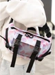 Велика тканинна жіноча поясна сумка бананка SAMBAG принт Blush Drops (1121038721) - зображення 7