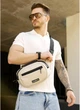 Мужская сумка через плечо из экокожи SAMBAG Серая (9520301017) - изображение 3