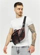 Большая мужская поясная сумка бананка из натуральной кожи SAMBAG Марсала (1006038721) - изображение 5