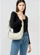 Женская сумка Хобо из экокожи SAMBAG Серый шелк (985030813) - изображение 7