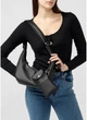 Жіноча сумка Хобо з екошкіри SAMBAG Чорна (984030813) - зображення 6