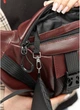 Велика жіноча поясна сумка бананка з натуральної шкіри SAMBAG Марсала (1014038721) - зображення 8