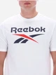 Футболка бавовняна довга чоловіча Reebok Bruno Big Logo Crew Neck Ss 100240889 L Біла (1200175459507) - зображення 5