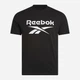 Koszulka męska bawełniana Reebok Chad Big Logo Crew Neck Ss 100240897 M Czarna (1200175463863) - obraz 3