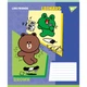 Тетрадь ученическая школьная Yes Line Friends Funny А5 18 листов линия (767642) - изображение 4