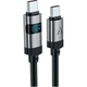 Дата кабель USB-C to USB-C 1.2m 60W Digital Display C15-03 Black Acefast - зображення 2