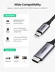 Кабель Type-C to HDMI UGREEN Cable 4K@60Hz 1.5m Gray/Black (MM142) - зображення 3