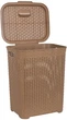 Корзина для белья Violet House 0778 Ротанг 45 л Бежевая (0778 Роттанг BEIGE 45 л) - изображение 2