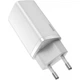 Мережевий зарядний пристрій адаптер BASEUS GaN2 Lite Quick Charger зі швидкою зарядкою |1USB/1Type-C, QC/PD, 5A, 65W| Білий - зображення 2