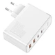 Сетевое зарядное устройство адаптер Baseus GaN2 Pro Quick Charger |2USB/2Type-C, QC/PD, 100W, 5A| Белый - изображение 3