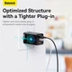 Мережевий зарядний пристрій адаптер BASEUS GaN5 Pro Fast Charger |1USB/2Type-C, PD/QC4.0, 65W/3A| + кабель USB Type-C to USB Type-C |1m, до 100W (20V/5A)| Чорний - зображення 13
