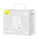 Мережевий зарядний пристрій адаптер Baseus GaN5 Pro Fast Charger |1USB/2Type-C, PD/QC, 140W/5A| + кабель USB Type-C – USB Type-C 1м Білий - зображення 4