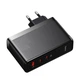 Мережевий зарядний пристрій адаптер Baseus GaN5 Pro Fast Charger |2C+U, 140W/3A, PD3.1/QC| + кабель USB Type-C – USB Type-C 1м Чорний - зображення 13