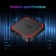 Смарт ТВ-приставка Android Smart TV тюнер для телевізора цифровий медіаплеєр Amlogic X96 Mini Plus TV BOX |S905W4, 1GB RAM, 8GB ROM, Android 9.0, LED дисплей, WiFi 2,4 ГГц + 5 ГГц| Чорно-червоний - зображення 11