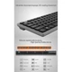 Ігрова ультратонка дротова клавіатура Meetion K841 USB Standard Chocolate Ultrathin Keyboard |UKR/RU/EN розкладка, мембранна, для ПК/ноутбука, кабель USB 1,5 м, 12 функціональних клавіш, сумісність з Windows/MAC OS| Сірий - зображення 3