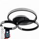 Светильник потолочный светодиодный LUMINARIA AKRILIKA ROUND 100W 4R BLACK 3000-6500К 9500Лм 800х690х115мм - изображение 1