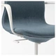 Офисное кресло с белыми подлокотниками LANGFJALL IKEA 792.528.58 синий - изображение 4