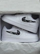 Женские кроссовки белые Air Force 1 Low Molten Metal Black Swoosh 40 - изображение 4