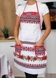 Фартух бавовняний "Буковина" (червона) 75х55 см - зображення 3