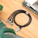 Кабель HOCO X102 Fresh 3-in-1 charging data cable (iP+Micro+Type-C) Black (6942007608794) - изображение 8