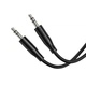 Аудіокабель BOROFONE BL26 Standard AUX audio cable 1m Black (6941991122170) - зображення 6
