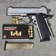 Стартовий пістолет Kuzey 911 SX matte chrome (Colt 1911) + патрони 25шт + кейс + 1 магазин - изображение 6