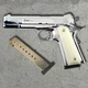 Стартовий пістолет Kuzey 911 shiny chrome (Colt 1911) + патрони 25шт + кейс + 1 магазин - изображение 3