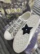 Жіночі кеди Dior 39 розмір (24,5 см) (Сірий) - зображення 4