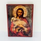 Иисус Добрый Пастырь икона 16x12см - изображение 1