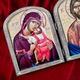 Икона-складень Иисус Христос и Богородица (на дереве 22×17 см) - изображение 2