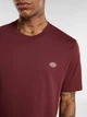 Футболка хлопковая длинная мужская Dickies DK0A4XDBL161 2XL Бордовая (198265427721) - изображение 4