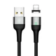 Кабель Usams Lightning Aluminum Alloy Магнітний US-SJ326 U28 |1m, 2.4A| grey - зображення 1