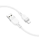 Кабель Hoco Lightning Energy silicone charging data cable X109 |1m, 2.4A| white - зображення 3