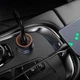 Адаптер автомобільний Hoco Micro USB Cable Blue shield single port Car charger Z46 |1USB, 18W/3A, QC| Колір Grey - изображение 5