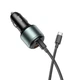 Адаптер автомобільний Hoco Type-C to Type-C cable Galloper NZ9 |1USB/2Type, 95W/3A, PD/QC| Black - изображение 4