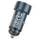 Автомобільний зарядний пристрій Hoco Z57A Glorious Car charger 30W Metal-grey - зображення 2