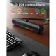 Акустика для ПК ONIKUMA L16, RGB Backlight, 5Wx2, BT5.3/USB, AUX, Mic, 1.6m, black - зображення 6
