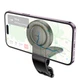 Автомобільний тримач HOCO H60 Show ring magnetic Car holder (dashboard) 4.6-7" Black - зображення 6