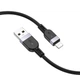 Кабель Hoco Lightning Energy silicone charging data cable X109 |2m, 2.4A| black - изображение 3