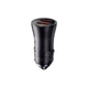 Адаптер автомобільний Baseus Golden Contactor Max Dual Fast Charger Car Charger |2USB, QC/PD, 60W/3A| Колір Grey - изображение 1