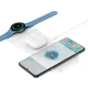 Зарядка Qi HOCO Step 3-in-1 wireless fast charger CQ6 (Samsung Watch) |223 W Total| Колір White - зображення 2