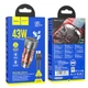 Адаптер автомобільний Hoco Type-C to Type-C cable Sprinter dual port Car charger NZ8 |1USB/1Type-C, QC/PD, 43W/3A| Blue - зображення 10