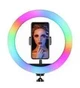 Кільцева світлодіодна лампа RGB 30 см з кріпленням для телефону - изображение 4