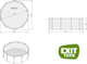 Басейн каркасний Exit Wood Pool з фільтрувальною помпою 360 × 122 см Коричневий (8720088261965) - зображення 4