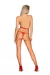 Колготы в крупную сетку Obsessive S812 tights красные XL/XXL - изображение 2