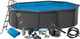 Basen Swim and Fun Basic Pool Oval 2934 490 x 360 x 120 cm Antracytowy (5704841029347) - obraz 2