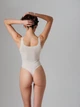 Бесшовное боди без рукавов из эластичной ткани Nud S Белый - изображение 2