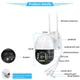 WiFi IP уличная камера видеонаблюдения V380 P2Q10 5МП Full HD 1080P, Водонепроницаемая CCTV IR, ночное видение, P2P - изображение 4
